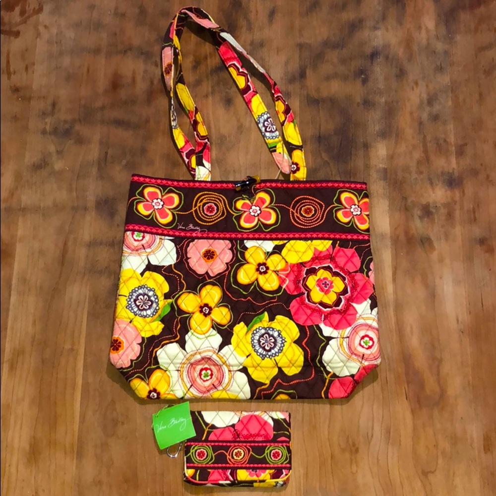 Vera Bradley tote & one for the money wallet